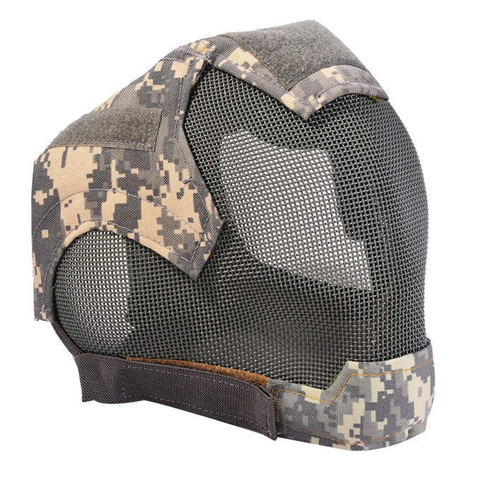 Extra Strong Airsoft & Paintball Game Protection Metal Mesh Half Mask