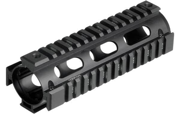 utg-pro-m4-carbine-length-quad-rail-system-ris-black | Airsoft Pal